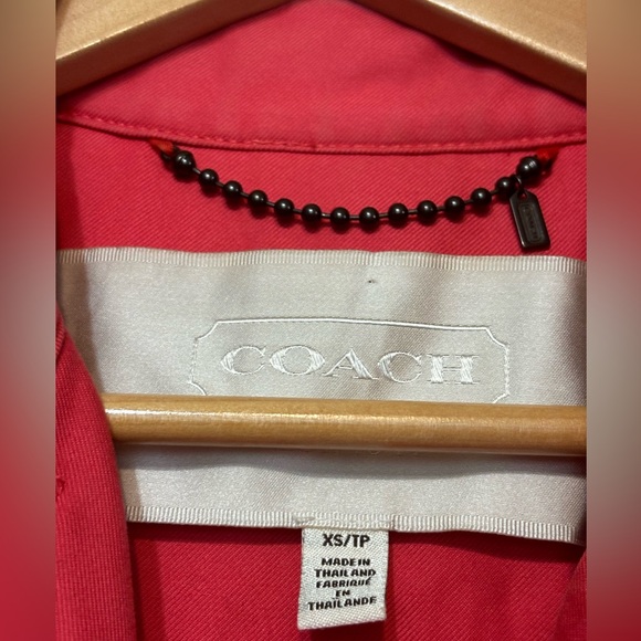 COACH EST. 1941 Trench Coat, Belted, Buttons, XS, Cotton Blend - Picture 4 of 14